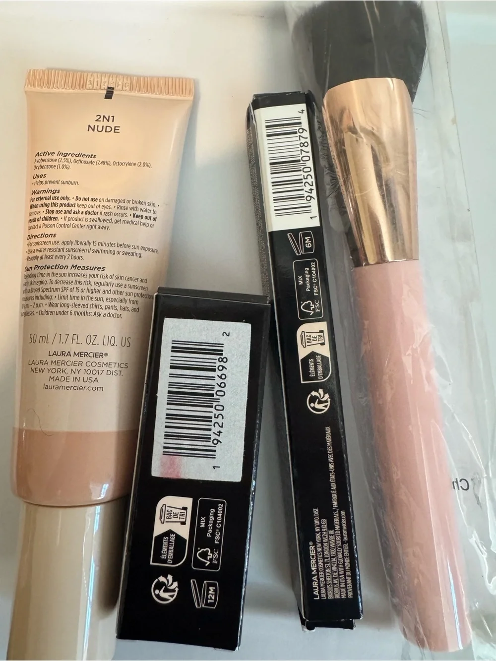 laura mercier Modern Rose Lipstick & Eye Color Set with Nude Primer and Brush